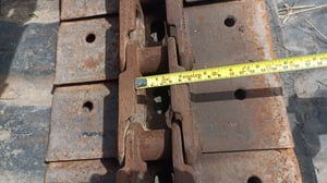 SALE FROM JAPAN #TRACK SHOE5 (คู่ละ) 15,500  Uาท #โซ่พร้อมแผ่นแทรค #แทรครถขุด