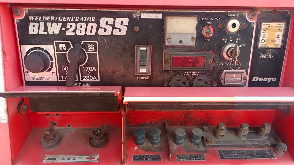 42,000 Uาท #เครื่องเชื่อมพร้อมชุดปั่นไฟ #เครื่องเชื่อม  #เดนโย่ WELDING #GENERATOR  #DENYO  #BLW 280SS
