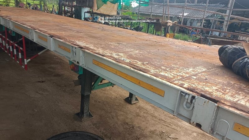 211,000 บาท 🎉 #หางพื้นเรียบ   #รถกึ่งพ่วง แบบรุ่น CM64 สีขาว