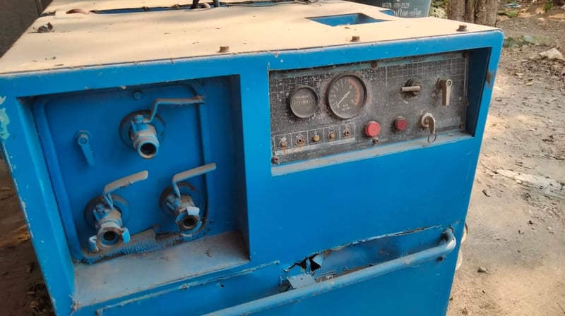 FROM JAPAN #เครื่องปั๊มลม  แบบเครื่องยนต์  #แอร์แมน *AIR COMPRESSOR  #AIRMAN  #PDS125   #PDS130S