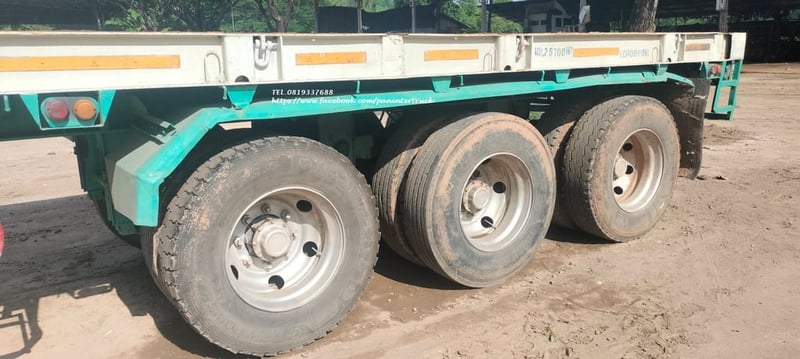 211,000 บาท 🎉 #หางพื้นเรียบ   #รถกึ่งพ่วง แบบรุ่น CM64 สีขาว