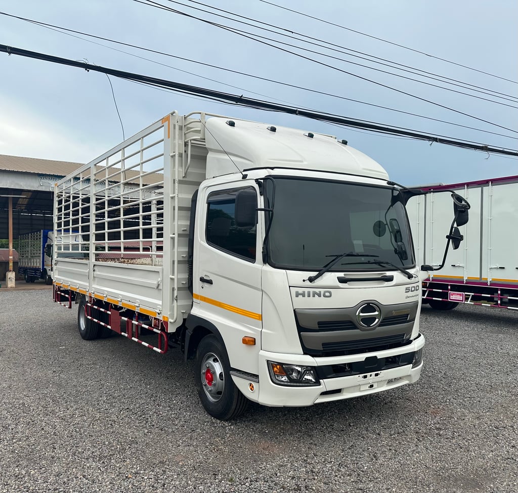 รถบรรทุก 6 ล้อ HINO FC9J 210แรงม้า ยาว 6.60 เมตร กระบะคอกสูง ปี2023 รถบรรทุก 6 ล้อ HINO FC9J 210แรงม้า ยาว 6.60 เมตร กระบะคอกสูง ปี2023