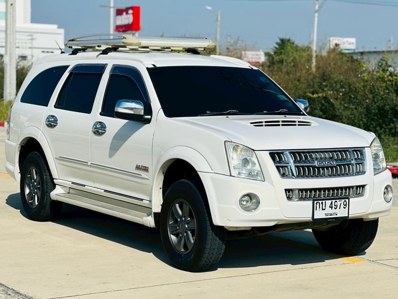รถบ้านเข้าใหม่ มือเดียวออกห้างป้ายแดง ไมล์แท้ เข้าศูนย์ตลอด สวย เดิมๆ ราคาดี  #ISUZU MU7 3.0i-TEQ 2WD VGS TURBO PLATINUM ปี2009 สีขาว
