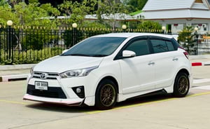 รถบ้าน ECO CAR ชุดแต่งรอบคัน ราคาน่ารัก ไมล์แท้ เข้าศูนย์ตลอด   #TOYOATA YARIS 1.2G ปี2017 สีขาว เกียร์ออโต้ เครื่องเบนซิน
