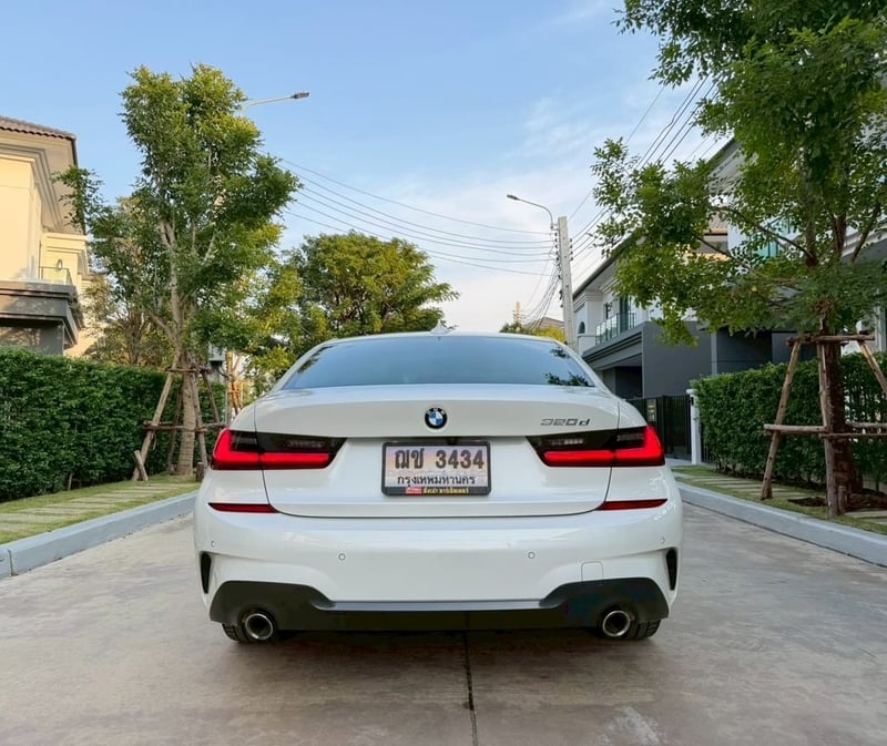 #BMW 320D M SPORT ปี 21 จด22 G20 สีขาว