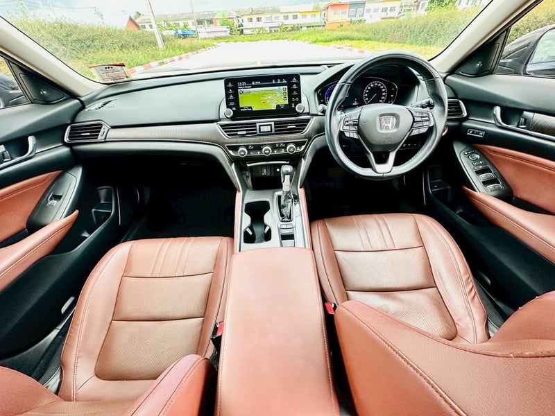 #HONDA NEW ACCORD 2.0 HYBRID TECH  Sunruff Navi ปี2020 สีดำ เกียร์ออ