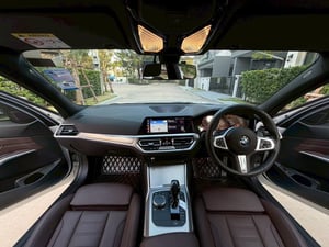 #BMW 320D M SPORT ปี 21 จด22 G20 สีขาว