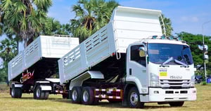 ISUZU FRR 210แรงม้า รถบรรทุก 6ล้อ พ่วงแม่ลูก ปี2020