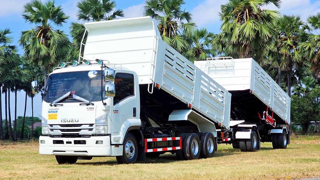 10 ล้อดัมพ์แคระ แม่ลูกดัมพ์ ISUZU FRR 210 ปี 63 10 ล้อดัมพ์แคระ แม่ลูกดัมพ์ ISUZU FRR 210 ปี 63