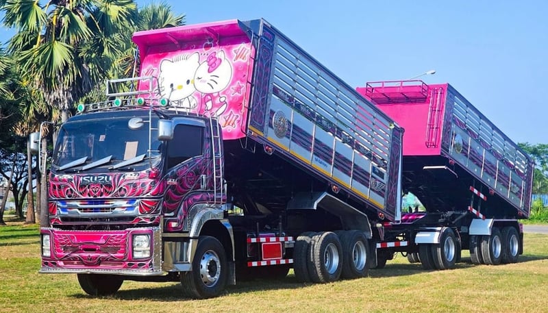 ISUZU FXZ 360แรงม้า รถบรรทุก 10ล้อ พ่วงแม่ลูก ปี2019