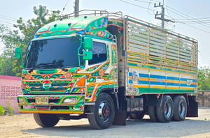 HINO FL 212แรงม้า รถบรรทุก 10ล้อ กระบะคอกสูง ปี2006