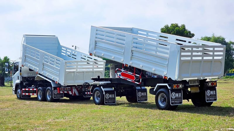 10 ล้อดัมพ์แคระ แม่ลูกดัมพ์ ISUZU FRR 210 ปี 63 