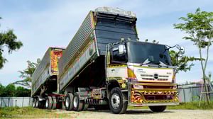 10 ล้อพ่วง HINO FM2P 380 แรงม้า ปี 2555