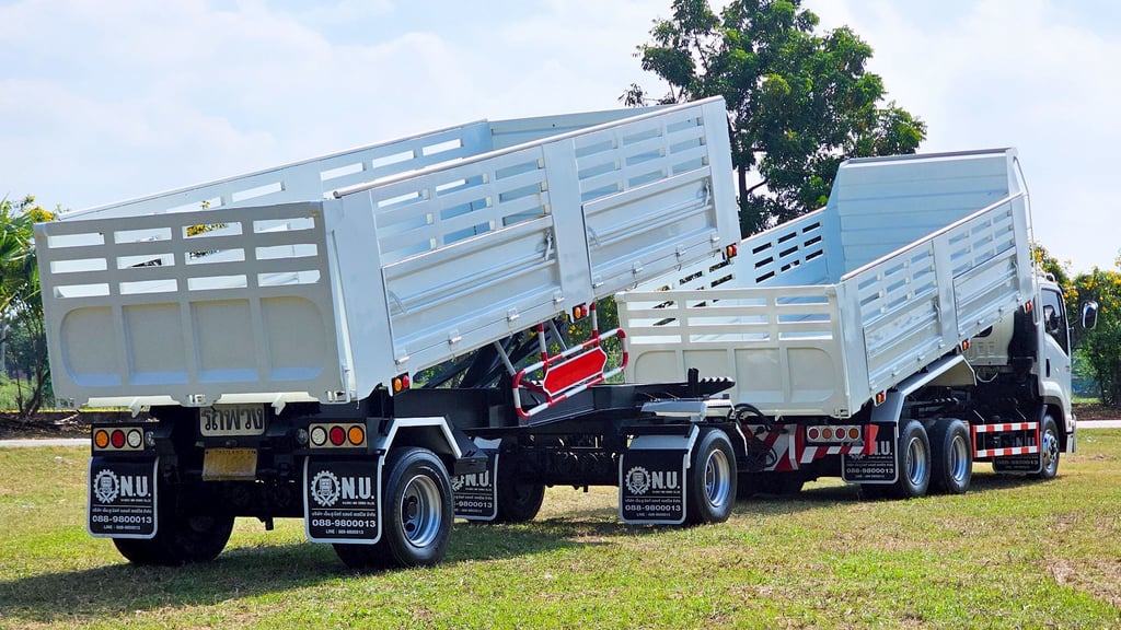 10 ล้อดัมพ์แคระ แม่ลูกดัมพ์ ISUZU FRR 210 ปี 63 10 ล้อดัมพ์แคระ แม่ลูกดัมพ์ ISUZU FRR 210 ปี 63