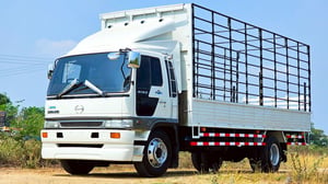 6ล้อ hino สมอเงิน ยาว.7.20 กระบะคอกเป๊บน้ำ 
