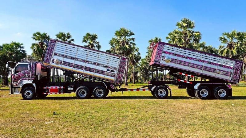ISUZU FXZ 360แรงม้า รถบรรทุก 10ล้อ พ่วงแม่ลูก ปี2019