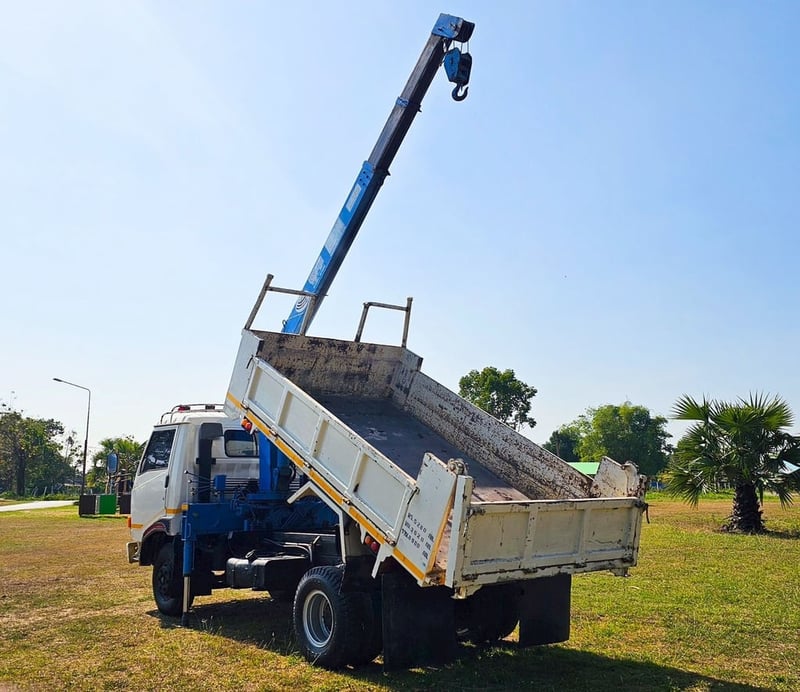 🔥 6 ล้อดัมพ์ติดเครน HINO 120 แรง 🔥