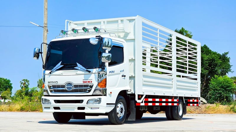 HINO FC 175แรงม้า รถบรรทุก 6ล้อ กระบะคอกสูง ปี2017