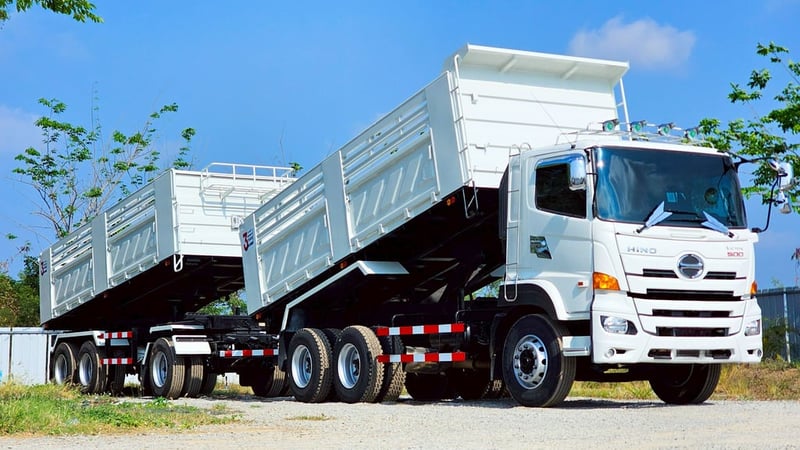 HINO FM 344แรงม้า รถบรรทุก 10ล้อ พ่วงแม่ลูก ปี2021