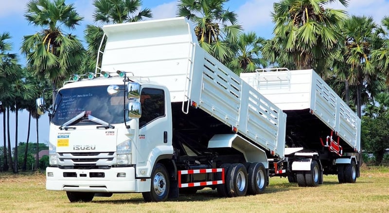 ISUZU FRR 210แรงม้า รถบรรทุก 6ล้อ พ่วงแม่ลูก ปี2020