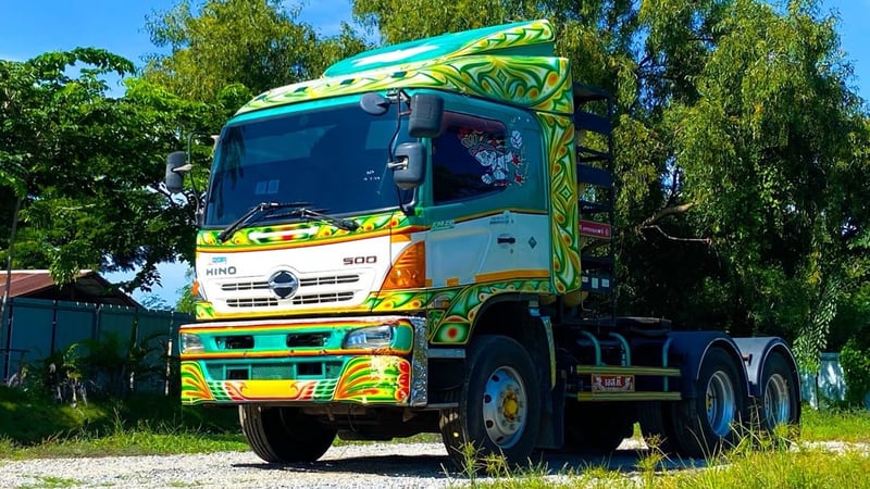 🔋หัวลากกก๊าซ  cng HINO FM2P 360แรงม้าปี2555