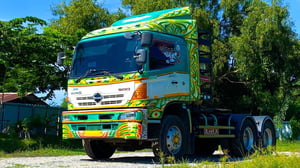 หัวลากกก๊าซ  CNG HINO FM2P 360แรงม้าปี2555