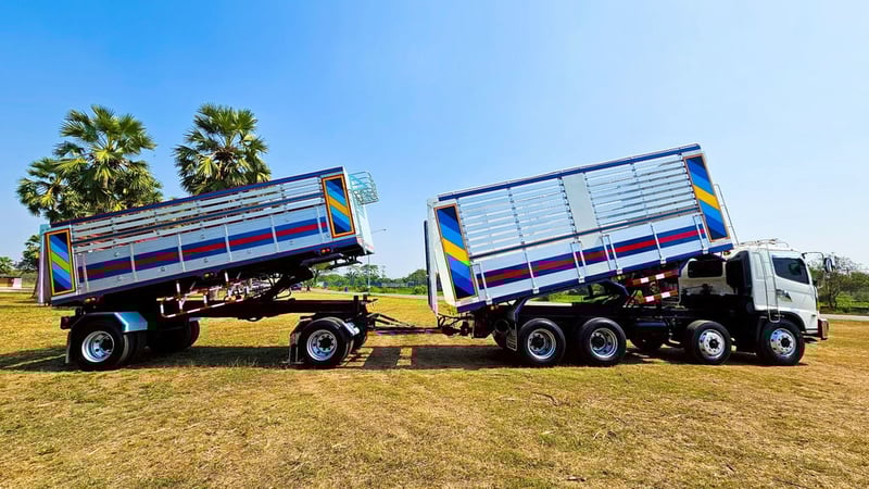 12 ล้อพ่วง HINO FM1J 260 กระบะซุ่นชัย