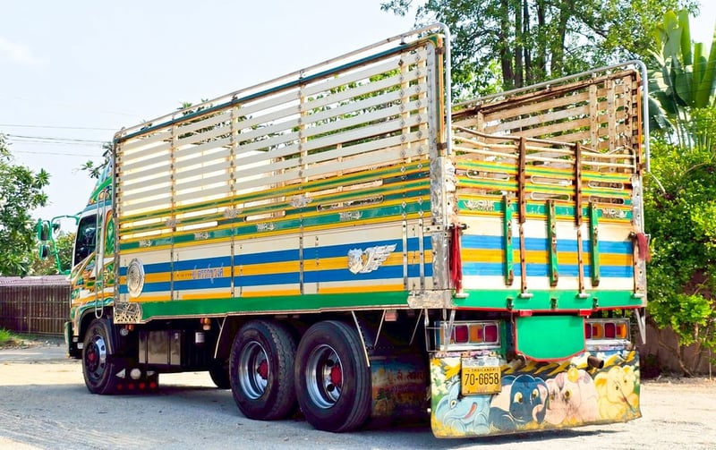 HINO FL 212แรงม้า รถบรรทุก 10ล้อ กระบะคอกสูง ปี2006