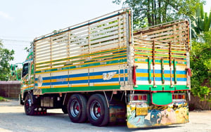 HINO FL 212แรงม้า รถบรรทุก 10ล้อ กระบะคอกสูง ปี2006