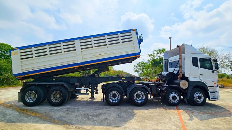 UD GWE 370แรงม้า รถบรรทุก 12ล้อ ดั้มพ์ ปี2018 พร้อมหางเซมิดัมพ์ ปี 65 UD GWE 370แรงม้า รถบรรทุก 12ล้อ ดั้มพ์ ปี2018 พร้อมหางเซมิดัมพ์ ปี 65