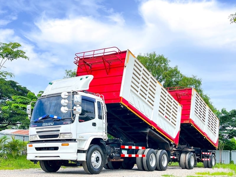 รถพ่วงดัมพ์คอกเกษตร ISUZU FXZ 270 แรงม้า ปี 2548