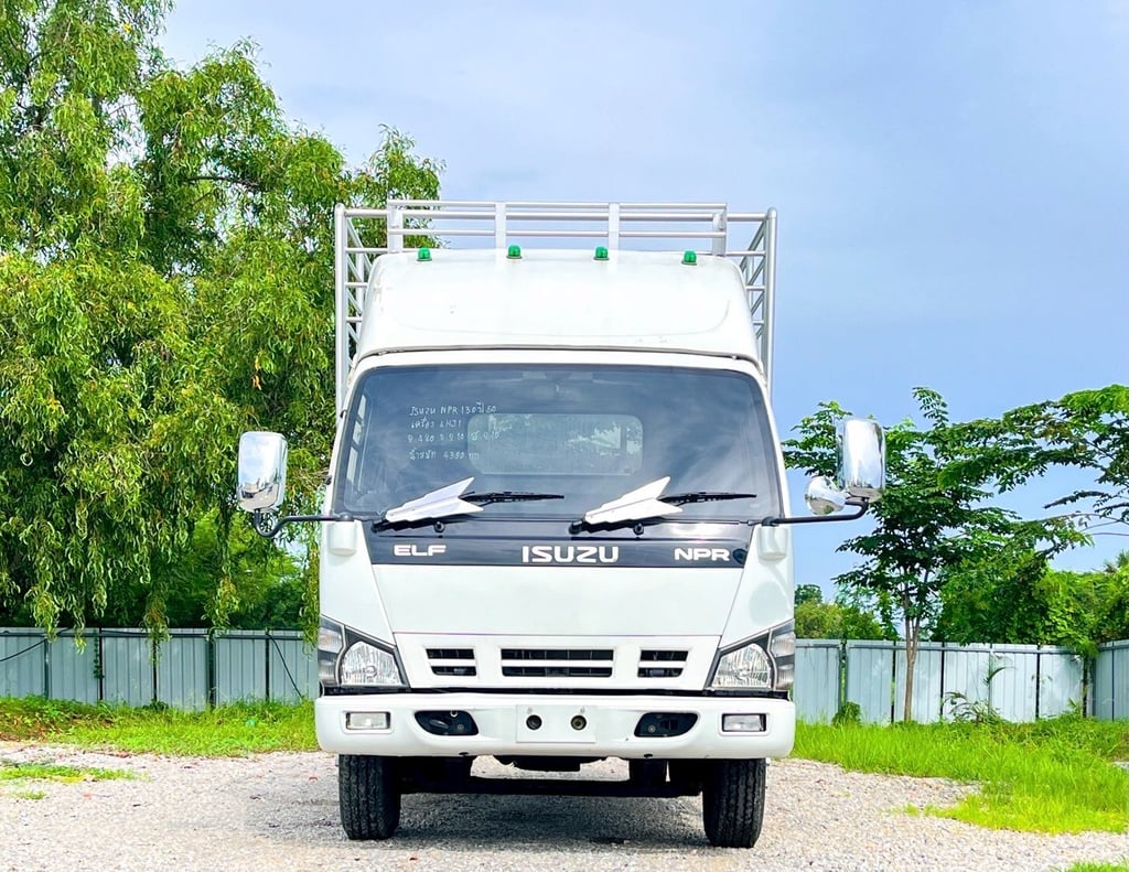ISUZU NPR 130แรงม้า รถบรรทุก 6ล้อ กระบะคอกสูง ปี2550