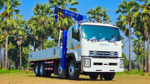 ISUZU FVM 300แรงม้า รถบรรทุก 12ล้อ กระบะเหล็กติดเครน ปี2012 ISUZU FVM 300แรงม้า รถบรรทุก 12ล้อ กระบะเหล็กติดเครน ปี2012