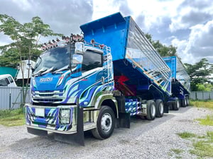 ISUZU FXZ 360แรงม้า รถบรรทุก 10ล้อ พ่วงแม่ลูก ปี2022 เลขไมล์ 250,188 กม.