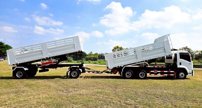 ISUZU FRR 210แรงม้า รถบรรทุก 6ล้อ พ่วงแม่ลูก ปี2020