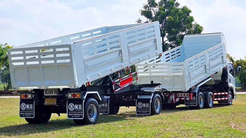 10 ล้อดัมพ์แคระ แม่ลูกดัมพ์ ISUZU FRR 210 ปี 63 