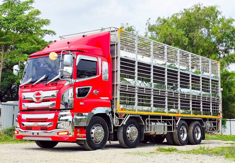 12ล้อคอกหมู HINO  S700 ปี65