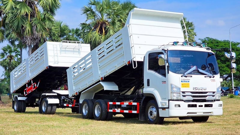 10 ล้อดัมพ์แคระ แม่ลูกดัมพ์ ISUZU FRR 210 ปี 63 