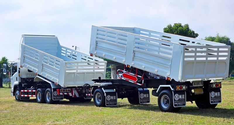 ISUZU FRR 210แรงม้า รถบรรทุก 6ล้อ พ่วงแม่ลูก ปี2020