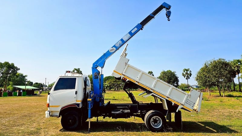 🔥 6 ล้อดัมพ์ติดเครน HINO 120 แรง 🔥