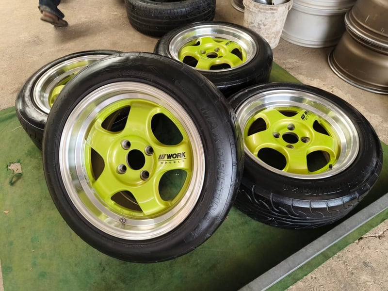 S1 งาน K-Speed ขอบ15 กว้าง7.5 ET35 , 4 รู 100 พร้อมยาง 195-55 ปี20