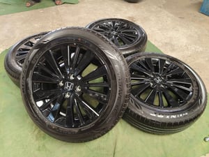 ล้อ Honda City RS (สีดำเงา) ขอบ16 พร้อมยาง Dunlop 185-60 ปี25 ***ดอกเต็มลงพื้นน้อยมาก ล้อ Honda City RS (สีดำเงา) ขอบ16 พร้อมยาง Dunlop 185-60 ปี25 ***ดอกเต็มลงพื้นน้อยมาก