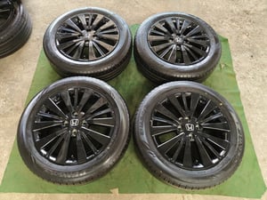 ล้อถอดป้ายแดง Honda City RS (สีดำเงา) ขอบ16 พร้อมยาง Dunlop 185-60 ปี25 ไม่เคยลงพื้น