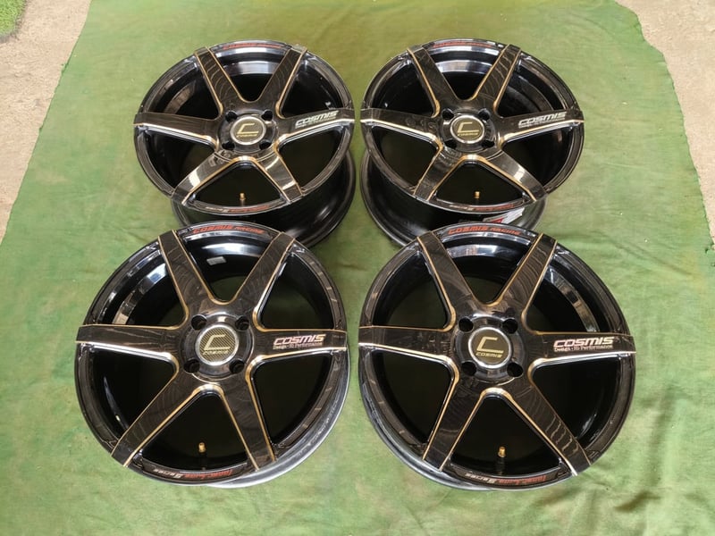 ใบพัด Cosmis ขอบ15 กว้าง7 ET30 , 4 รู 100 ***สีเดิมฝาครบ