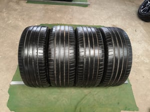 TC005  งานไทย ขอบ18 กว้าง8.5 ET32 , 5 รู 114 พร้อมยาง 235-45 ปี22