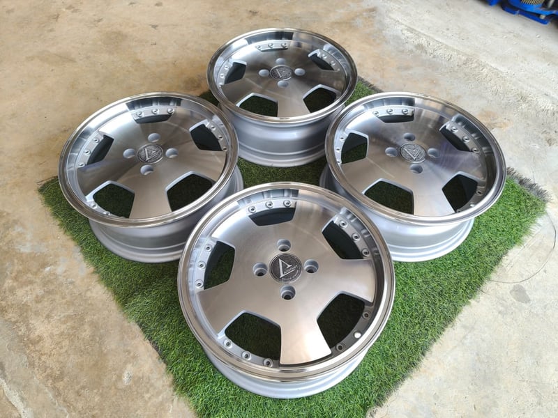 ล้อลาย Euroline ขอบ15 กว้าง6 ET38 , 4 รู 100