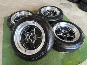 เวล ขอบ15 กว้าง8 ET20 , 5 รู 100 พร้อมยาง 195-60 ปี22-24