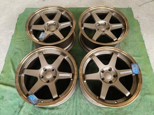 TE37 เลเซอร์เงิน งาน Hof Wheels ขอบ18 กว้าง9 ET35 , 5 รู 114 แม็กใหม่ตัวโชว์