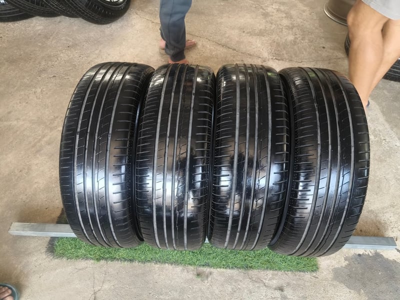 ล้อ Honda City RS-Jazz GK Top ขอบ16 , 4 รู 100 พร้อมยาง Yokohama 185-55 ปี22 ***ล้อมีรอยการใช้งาน