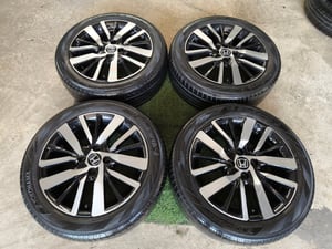 ล้อ Honda City RS-Jazz GK Top ขอบ16 , 4 รู 100 พร้อมยาง Yokohama 185-55 ปี22 ***ล้อมีรอยการใช้งาน